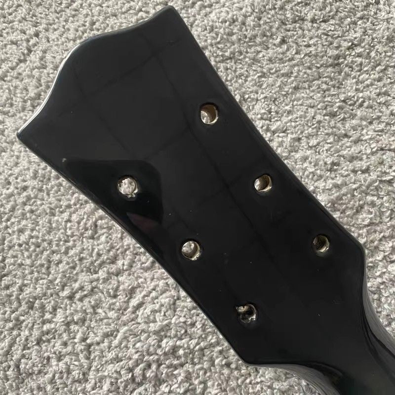 Harley Benton Black Guitar Single Cut Body with Neck Fit Les Paul LP D