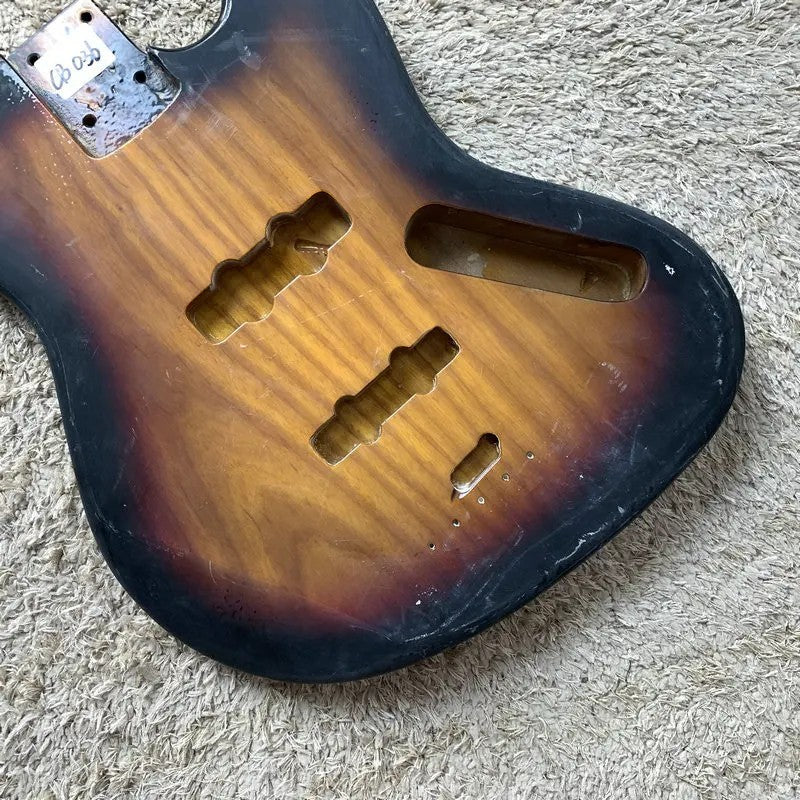 Alder Wood 4 String Bass Body with Maple Neck, Rosewood Fingerboard