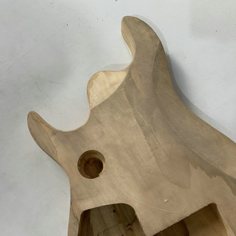 Basswood HH Guitar DIY Project Body with Tiger Maple Top