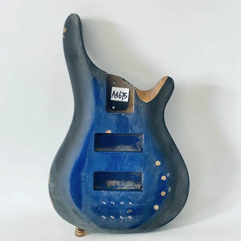 Blue Burst Solid Basswood Bass Guitar Body