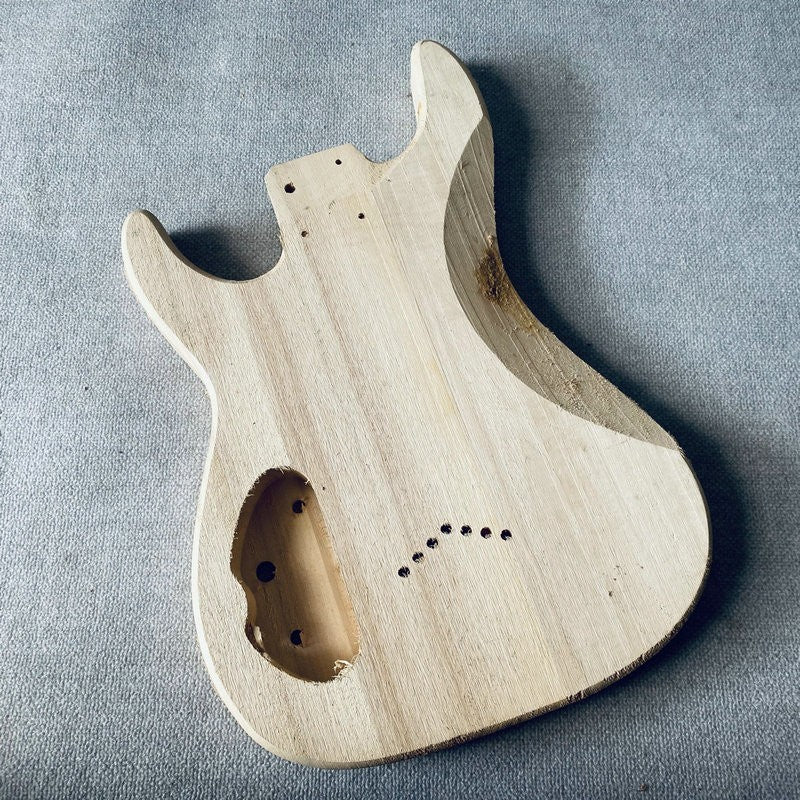 HH Basswood Unfinished Guitar Body, String Through Bridge