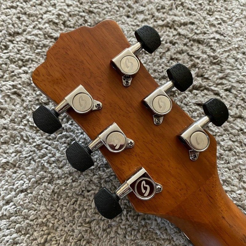 40 Inch Luna Acoustic Guitar, Mahogany Body and Neck, Rosewood Fingerb