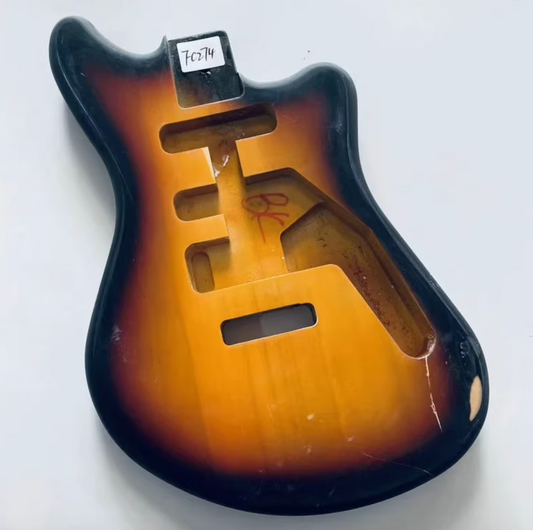 Sunburst Finish Offset Guitar HSS Basswood Body DIY Project