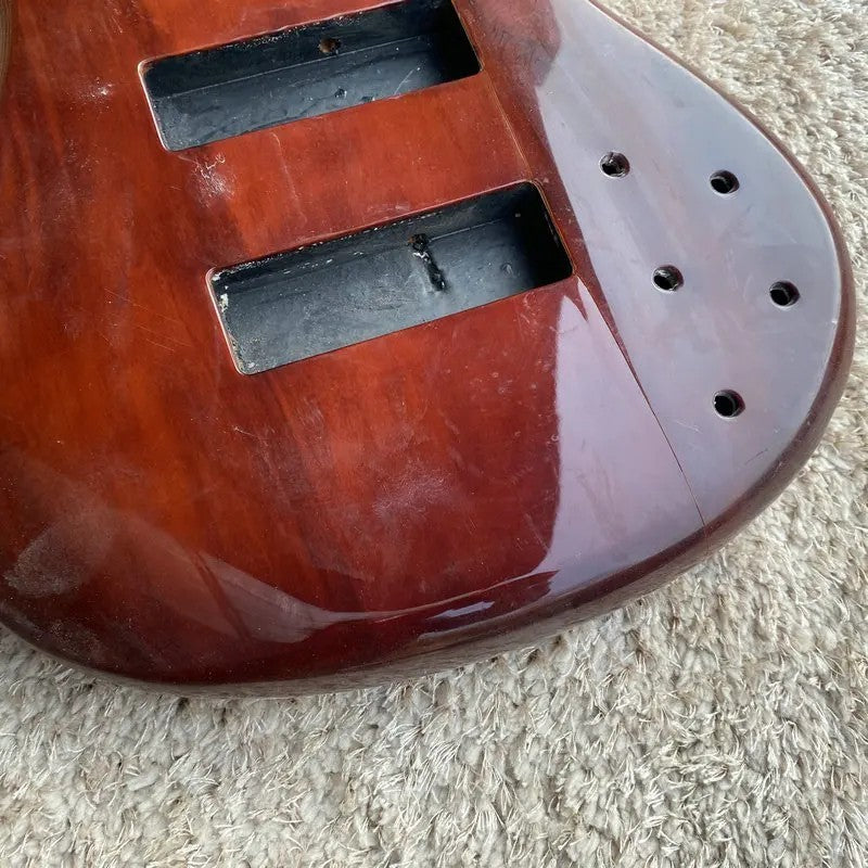 Solid Basswood 5 String Electric Bass Guitar Body DIY Project