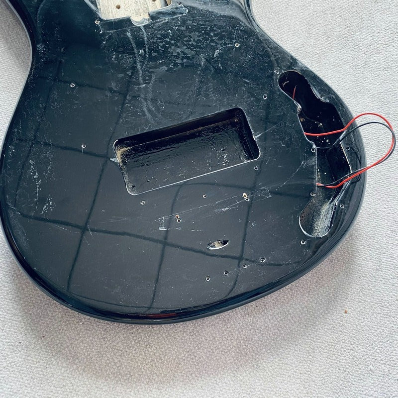 Black Basswood 5 String Bass Body Fit MusicMan