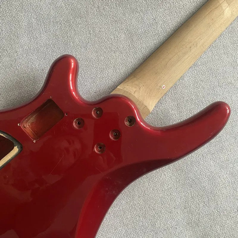 Tagima Red 5 String Bass Basswood Body with Maple Neck, Rosewood Finge
