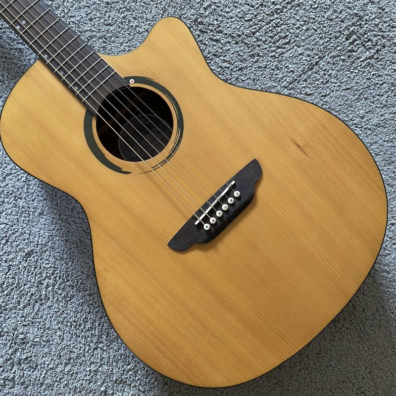 Luna Acoustic Guitar 41 Inch, Solid Spruce Top Body, Mahogany Neck