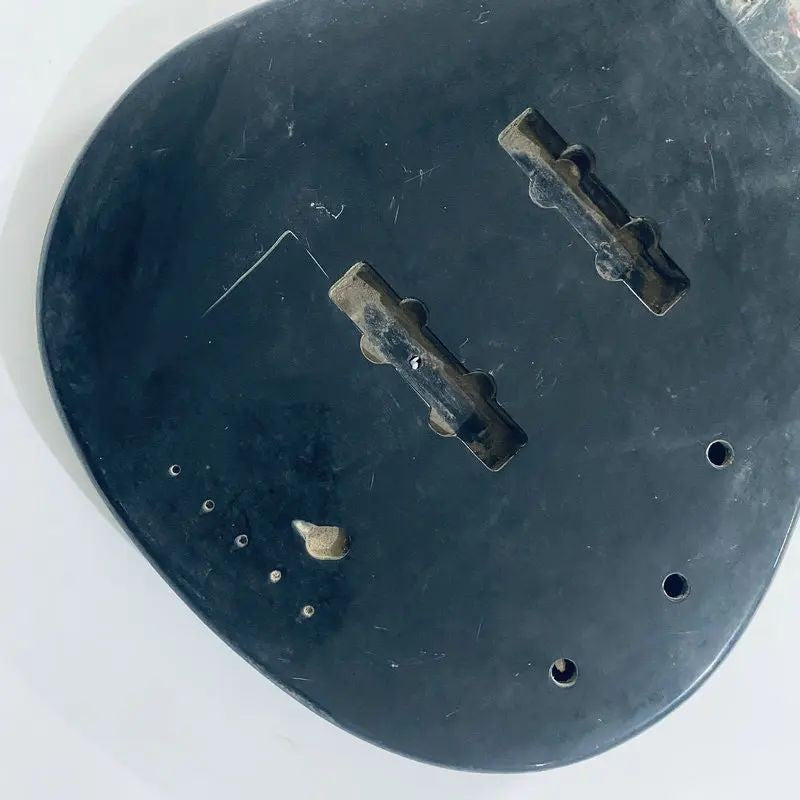 Basswood 4 String Electric Bass Black Body DIY Project