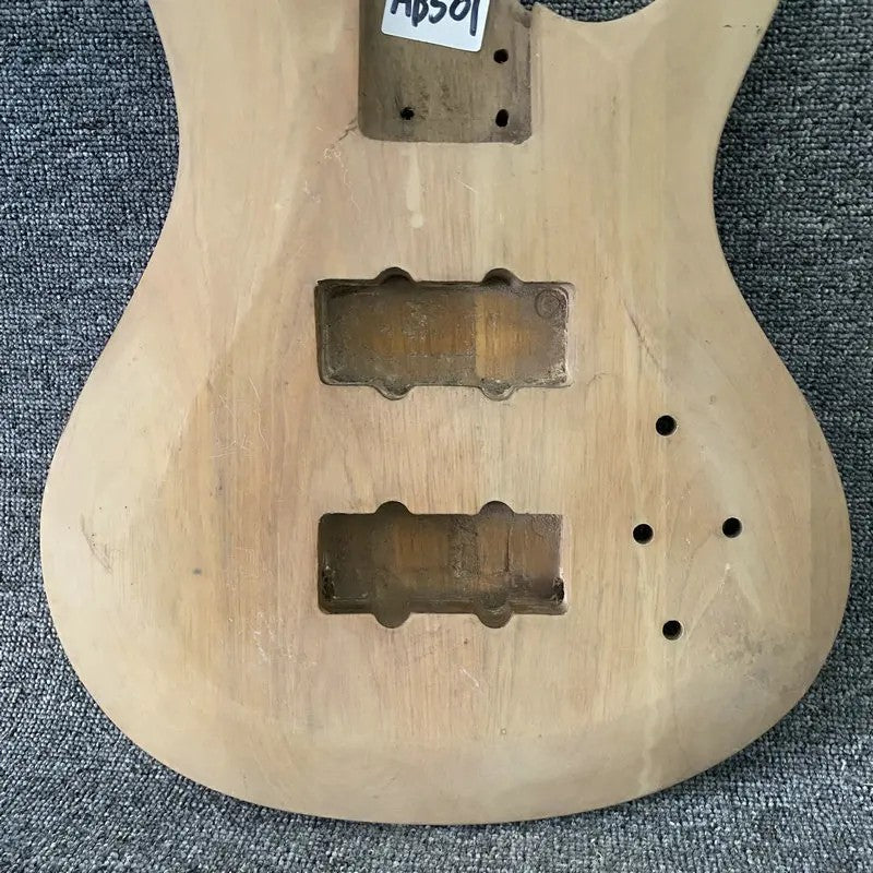 Mahogany Wood Electric Bass Guitar Body