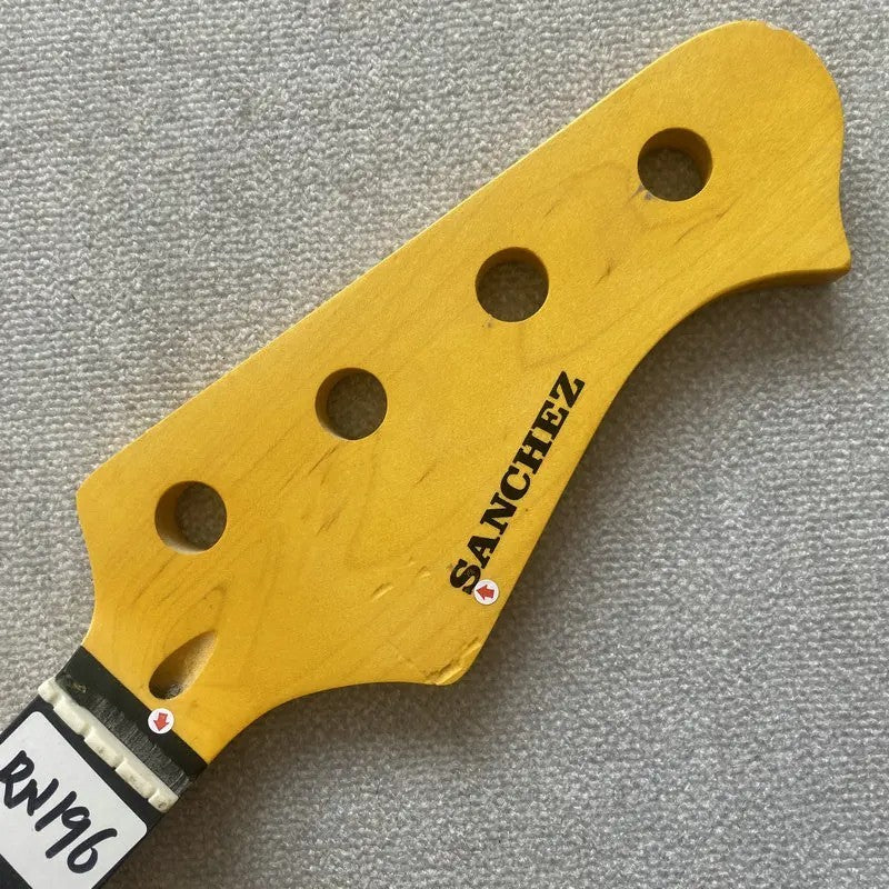Yellow Sanchez 4 String Bass Maple Neck, Rosewood Fingerboard 20 Frets