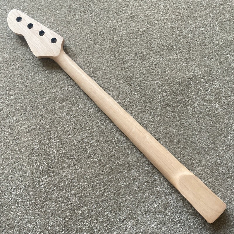 Blue Headstock Maple Wood 4 String Bass Neck, Rosewood Fingerboard 20