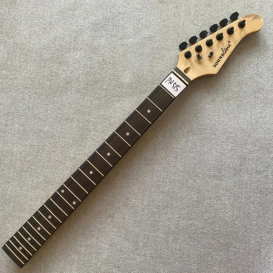Guitar Maple Wood Neck, 22 Frets Rosewood Fretboard with Black Machine