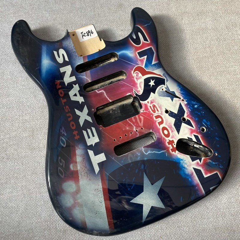 Houston Texans Guitar HSS Basswood Body