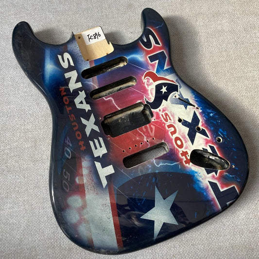 Houston Texans Guitar HSS Basswood Body
