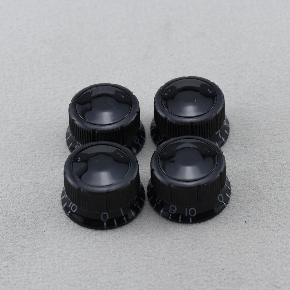 4x Black Ibanez Sure Grip III Vintage Guitar Volume and Tone Control K