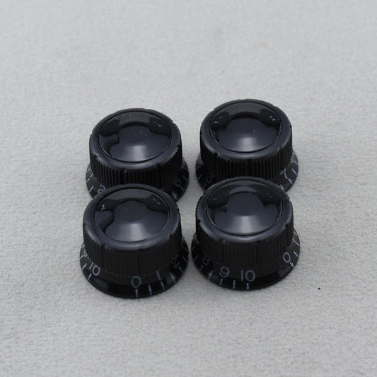 4x Black Ibanez Sure Grip III Vintage Guitar Volume and Tone Control K