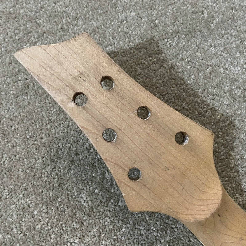 Maple Wood Guitar Neck, 24 Frets Rosewood Fretboard DIY Project