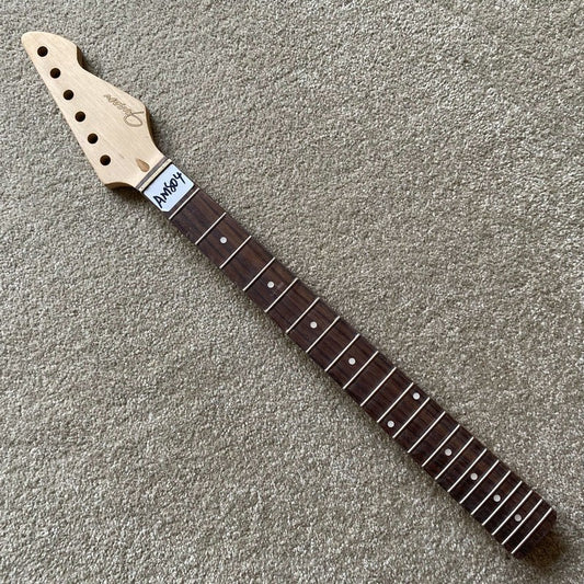 Maple Guitar Neck, 22 Frets Rosewood Fretboard