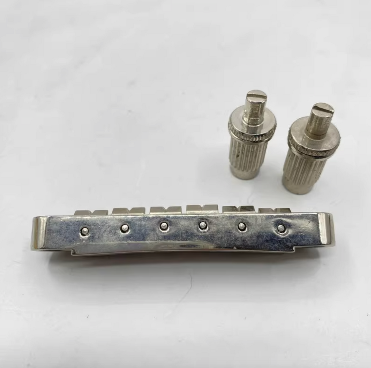 Aged Nickel Guitar Tune O Matic Bridge Fit Ibanez,Epiphone,Washburn,Co