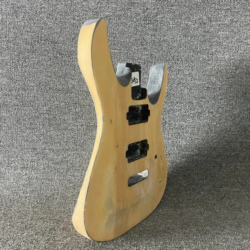 Solid Basswood HH Guitar Double Cutaway Body DIY Project