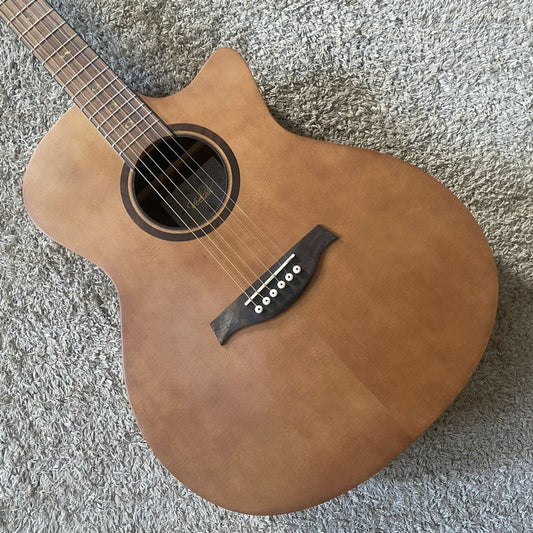 40" Acoustic Guitar, Red Pine Top Body with Mahogany Neck, Rosewood Fi