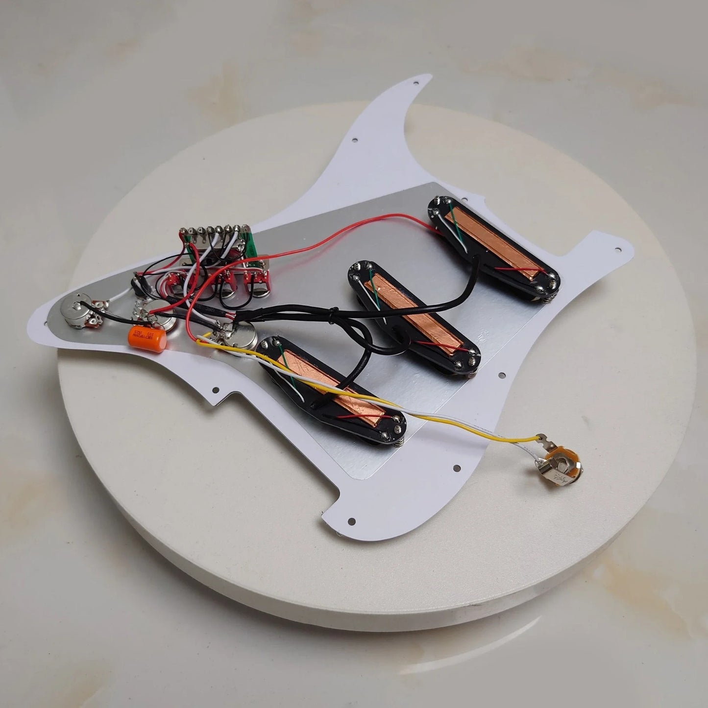 SSS Dual Blades Guitar Loaded Prewired Pickguard Fit Stratocaster Stra