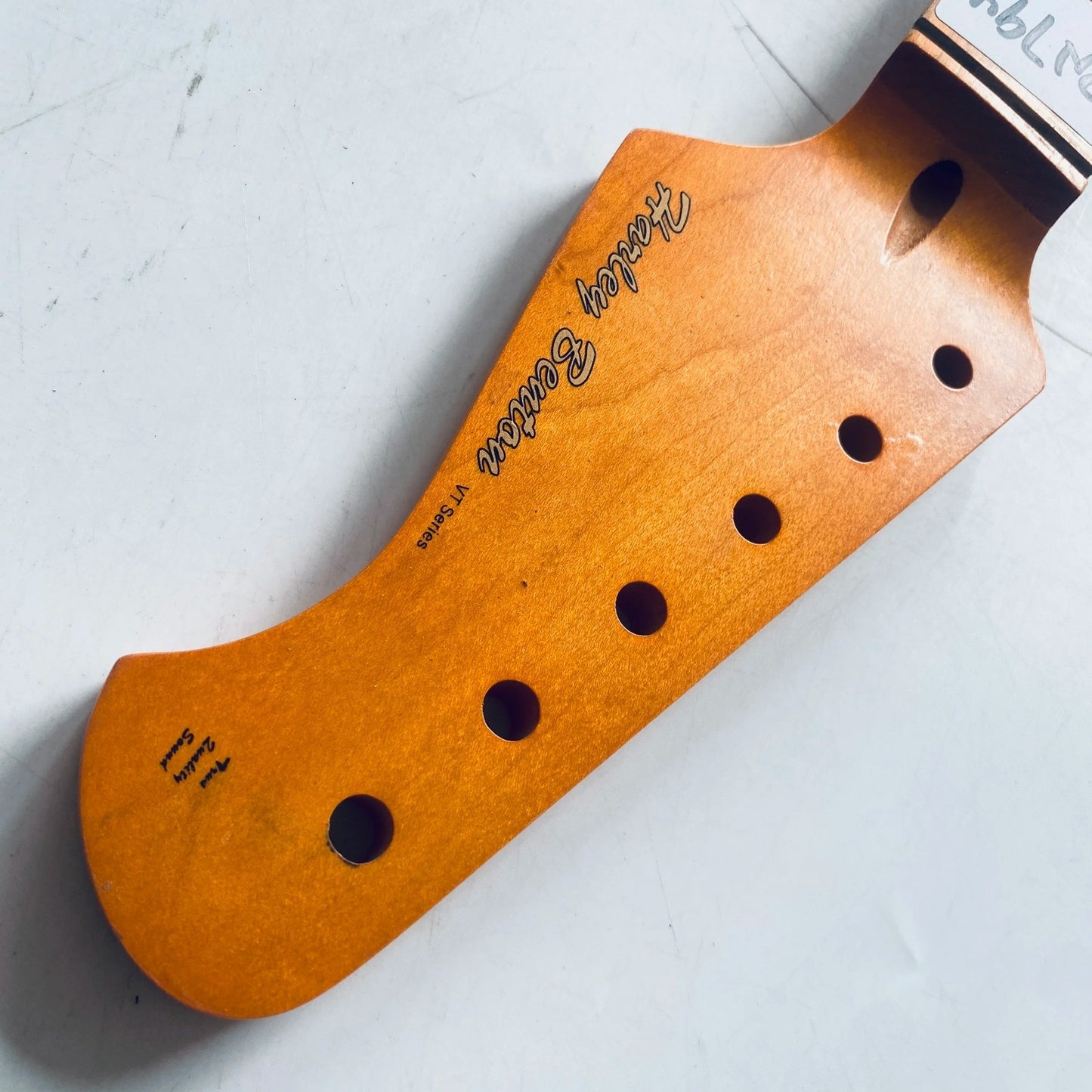 Harley Benton Orange Maple Wood Guitar Neck, 22 Frets Fingerboard
