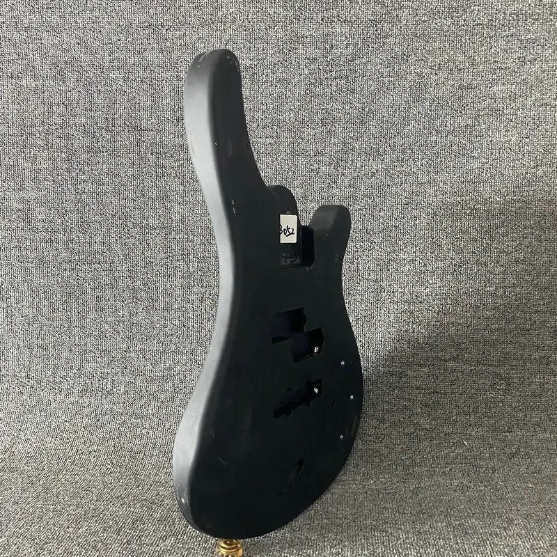 Black Matte Black Finish 4 String Bass Basswood Body