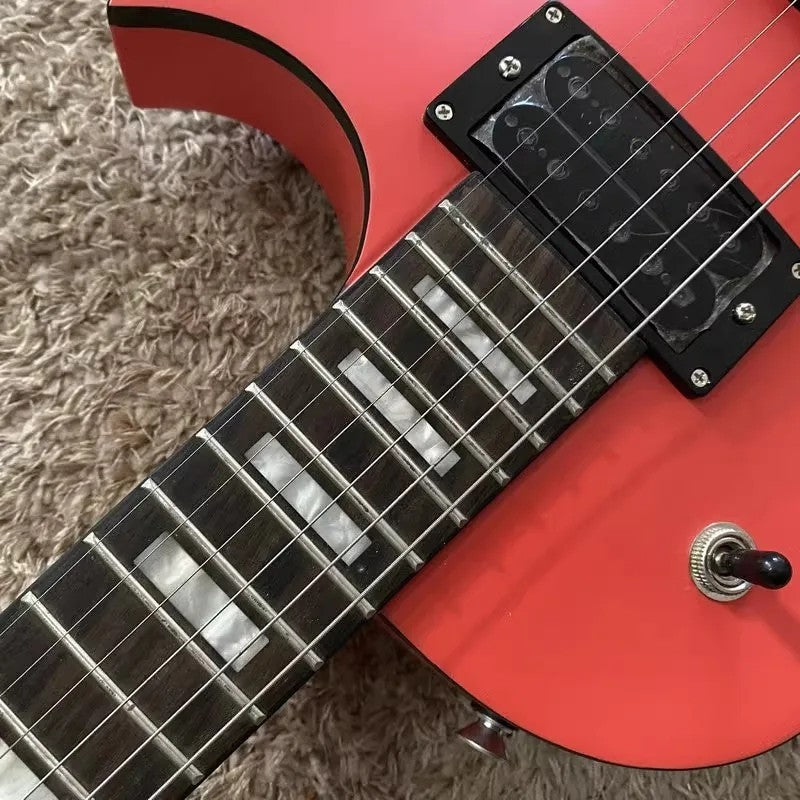 Xavier Red Single Cut Electric Guitar, Mahogany Body, Maple Neck