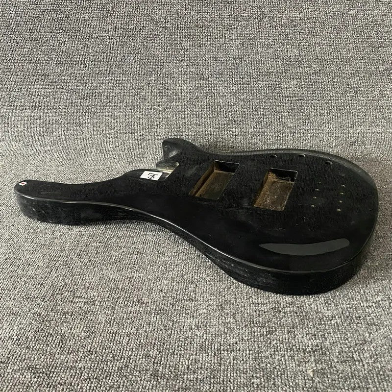 Glossy Black Solid Basswood Bass Guitar Body DIY