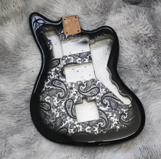 Black Amoeba Finish Alder Wood Guitar Body Fit Jazzmaster