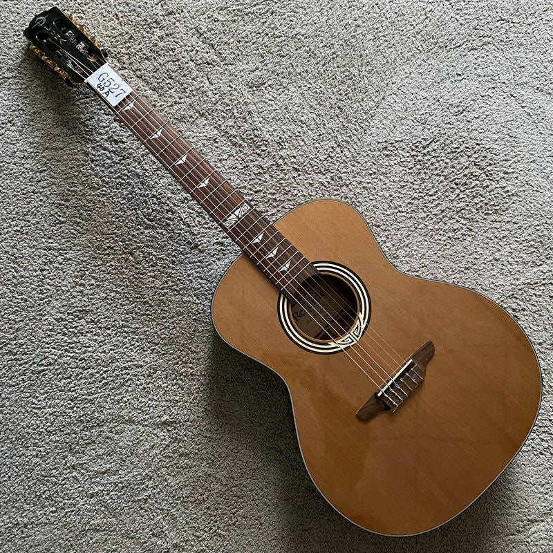 Luna Solid 40 Inch Classical Guitar, Red Pine Top Body, Mahogany Neck,