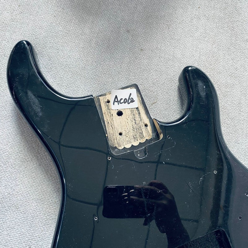 Black Basswood 5 String Bass Body Fit MusicMan