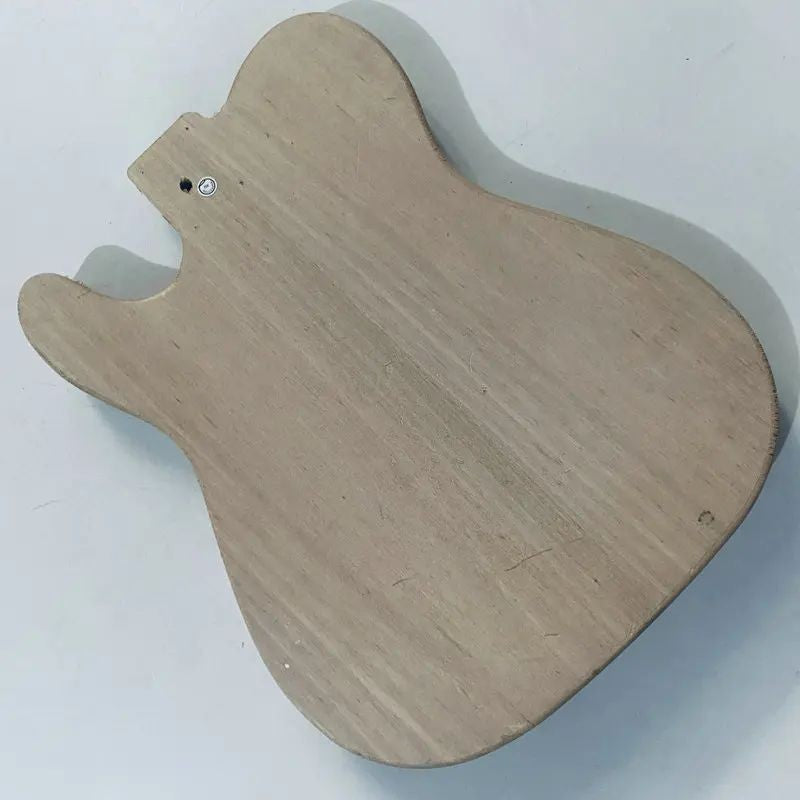 Unfinished Basswood DIY Project Guitar Single Cut Body Fit Telecaster