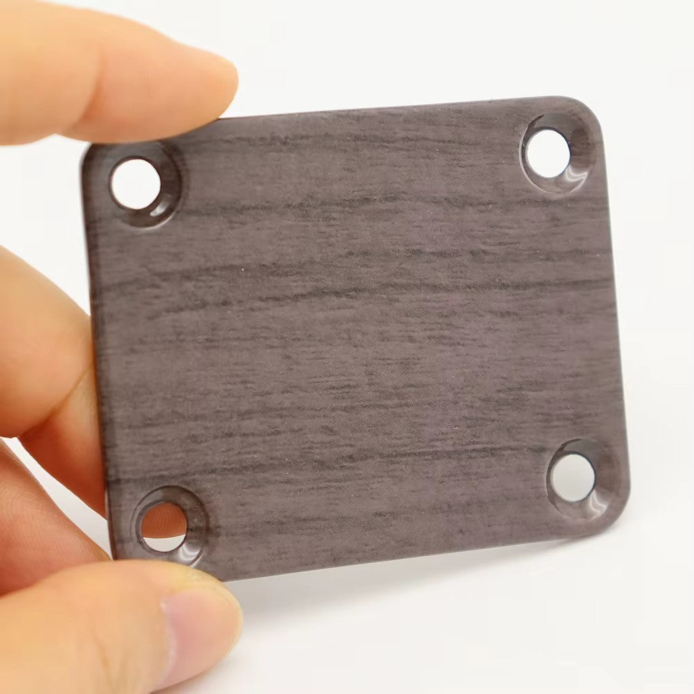 Wood Grain Finish Guitar Bass Neck Plate Fit Fender,Peavey,Washburn,Ib