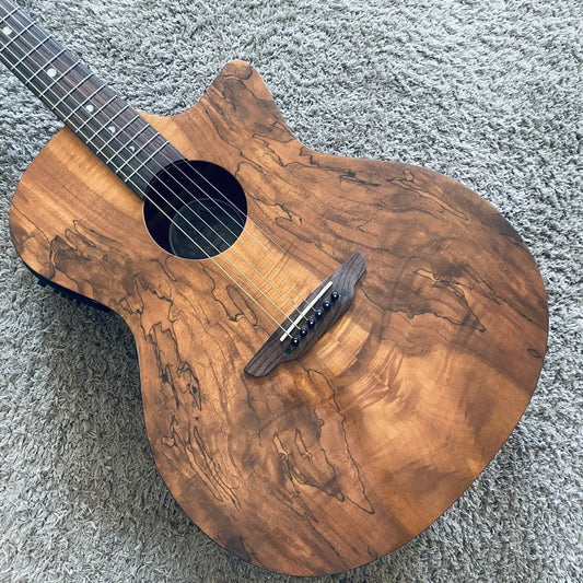 Luna Acoustic Guitar, Mahogany Plywood Body, Rosewood Fingerboard Neck