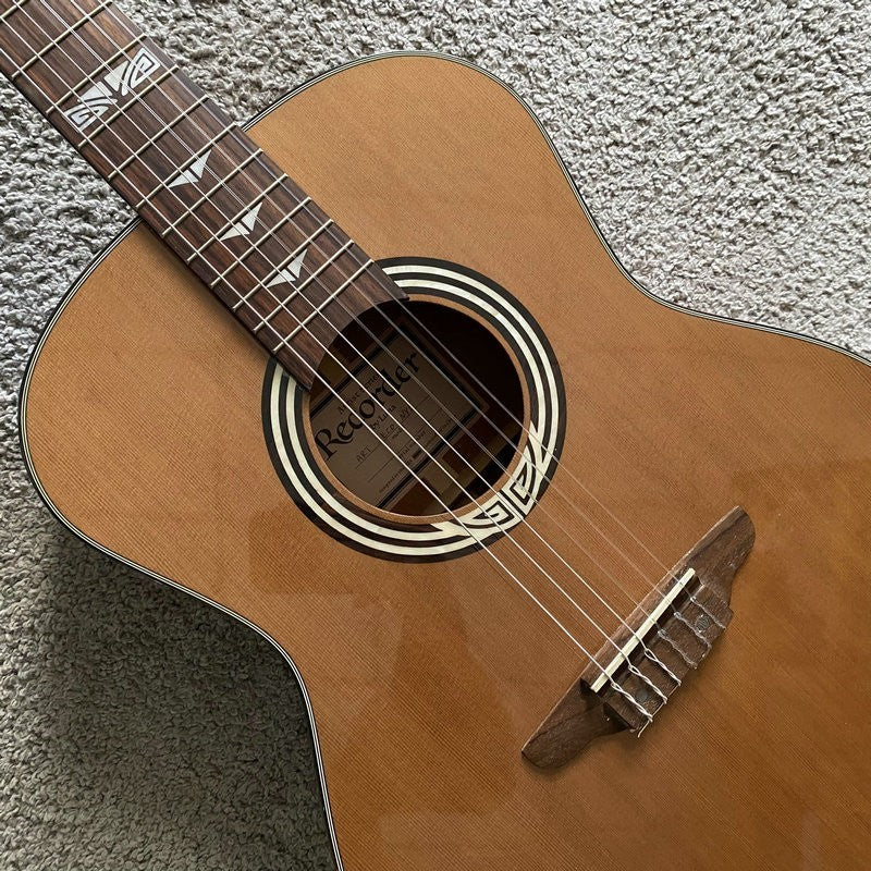 Luna Solid 40 Inch Classical Guitar, Red Pine Top Body, Mahogany Neck,