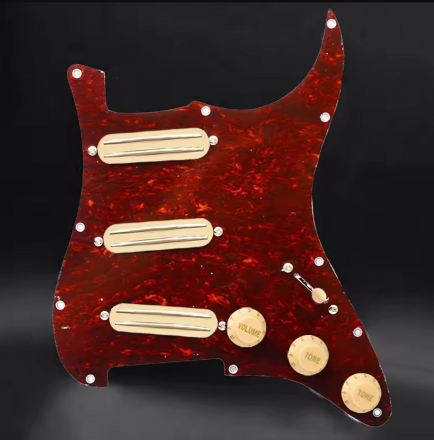 Red Tortoise Shell Guitar Loaded Prewired Pickguard Fit Stratocaster S