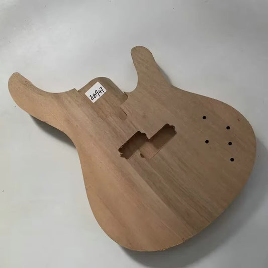 Solid Mahogany Wood Unfinished 4 String Bass Body