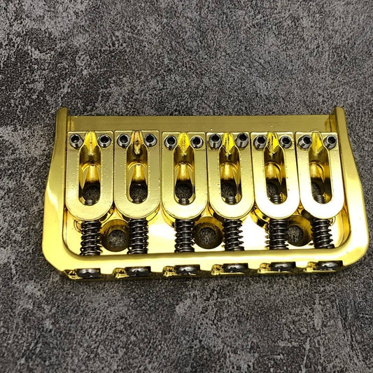 Gold Guitar String Through Hardtail Fixed Bridge Fit Stratocaster Stra