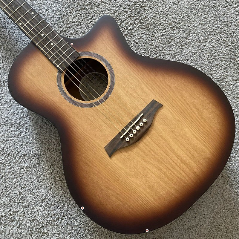 Sunburst 40 Inch Acoustic Guitar, Spruce Mahogany Body Rosewood Finger