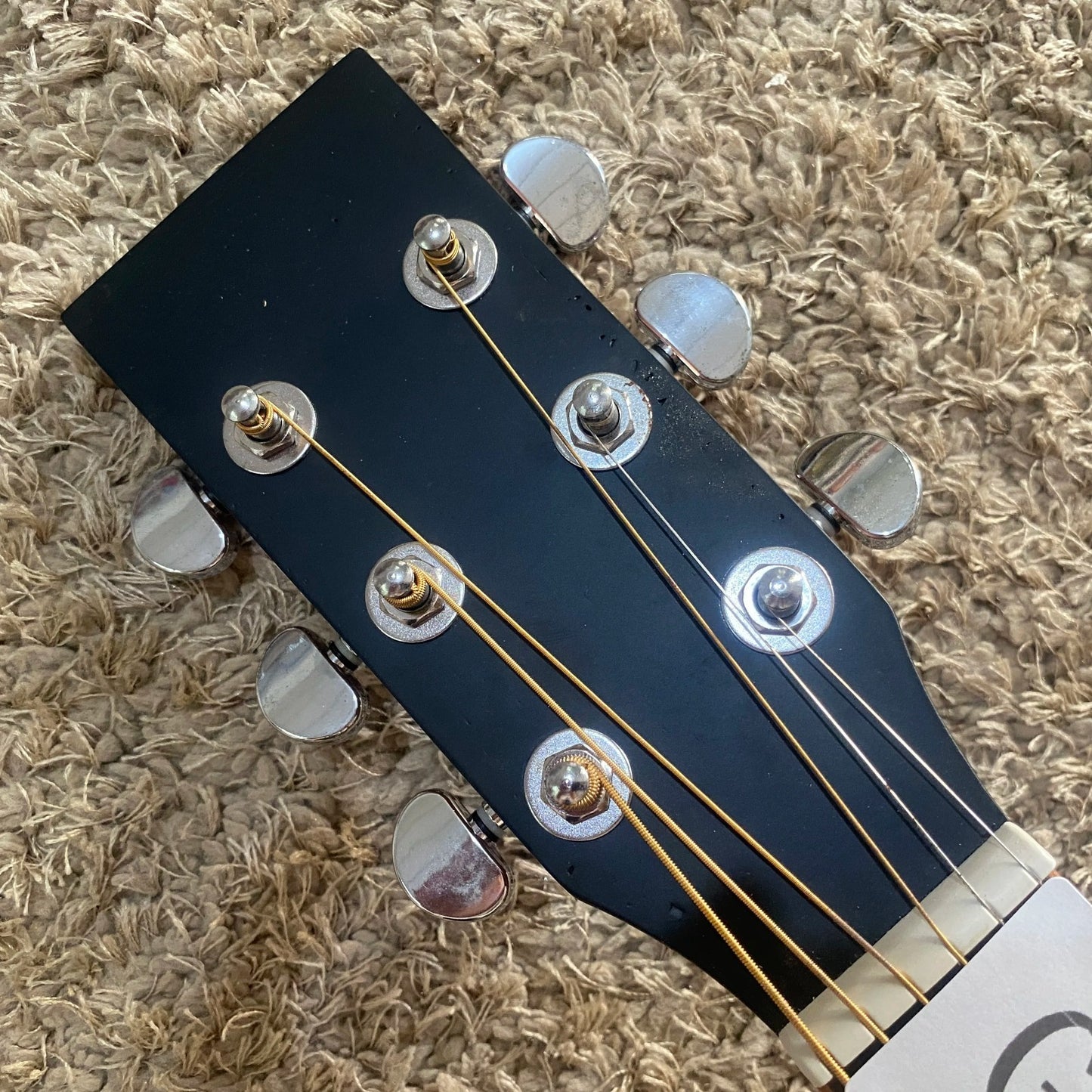 41'Acoustic Guitar in Vintage Yellow, Solid Spruce Top Body, Mahogany