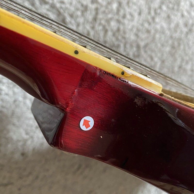Samick Red Electric Guitar, Mahogany Body, Rosewood Fingerboard Neck