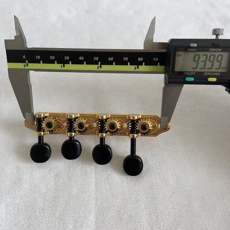 Gold 8 String Mandolin Vintage Tuning Pegs Machine Heads Black Buttons