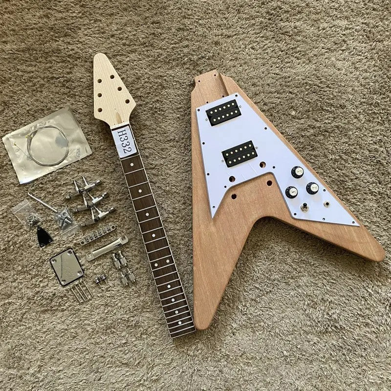 Guitar DIY Project, Mahogany Body, Maple Neck, Rosewood Fretboard Fit