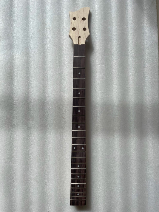 Maple Wood 4 String Bass Neck, Rosewood Fingerboard Fit Violin Bass