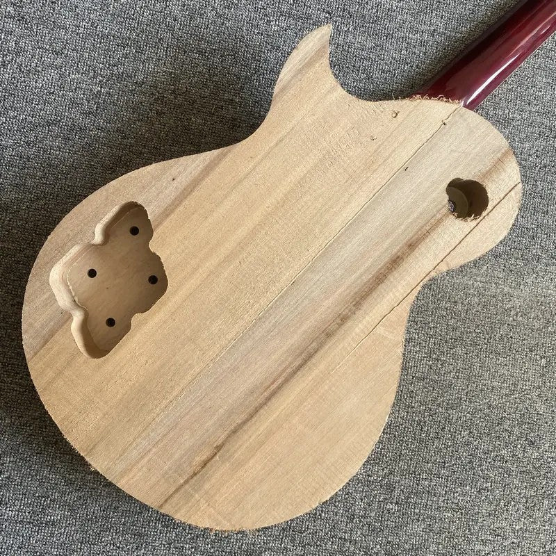 Unfinished Basswood Guitar Body with Maple Neck, Rosewood Fretboard Fi
