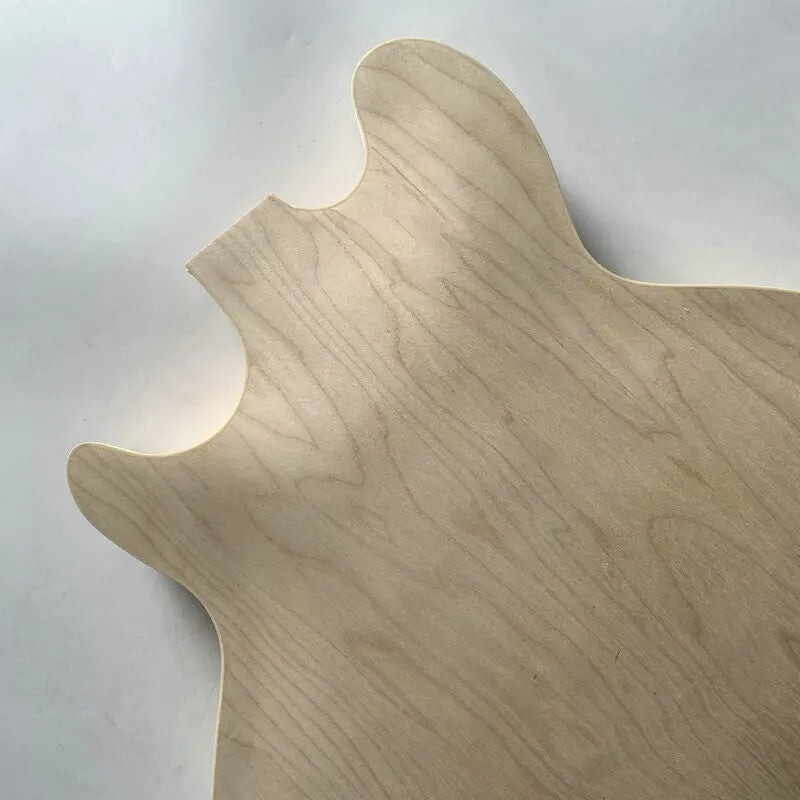 Maple Unfinished Semi Hollow Jazz Bass Body DIY Project
