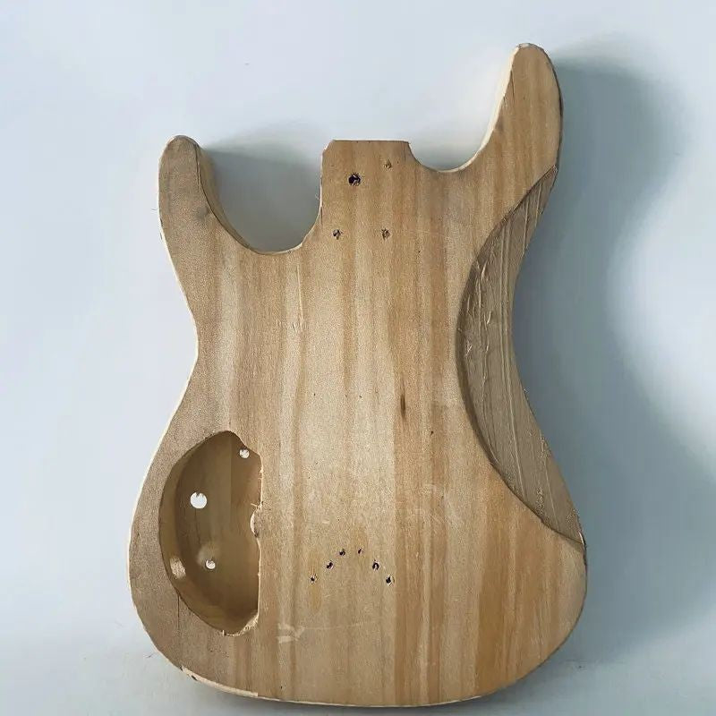 Unfinished Basswood Guitar Double Cutaway Body DIY Project