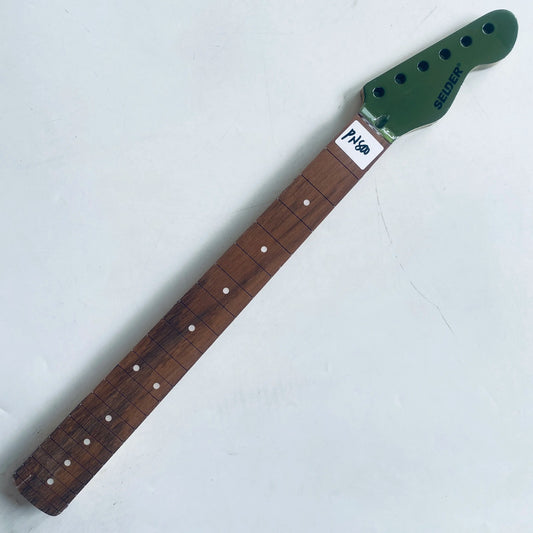 Green Headstock Guitar Maple Wood Neck, Rosewood 22 Frets Fingerboard